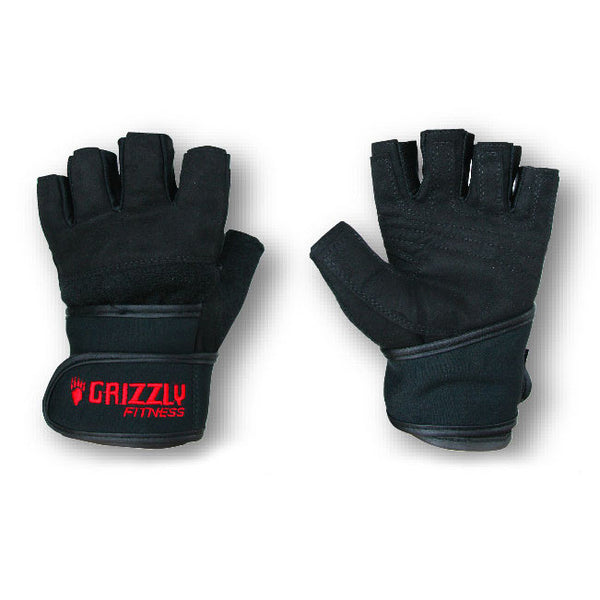 Grizzly Mens Power Training Wrist Wrap Gloves