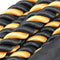 FIT505 Black/Yellow Nylon 50' Undulation Battle Rope
