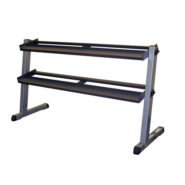 Body Solid 2-Tier Horizontal Dumbbell Rack