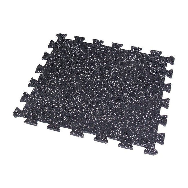 Gorilla Rubber Flooring -  8mm 24" x 24" - Interlocking Tile w/Speckle - V2