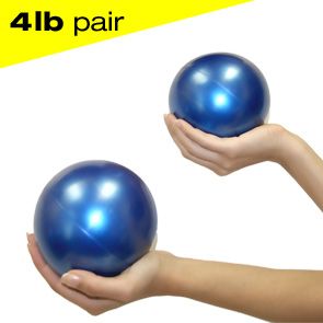 Jasmine Fitness 4lbs Pilates Weighted Balls - pair